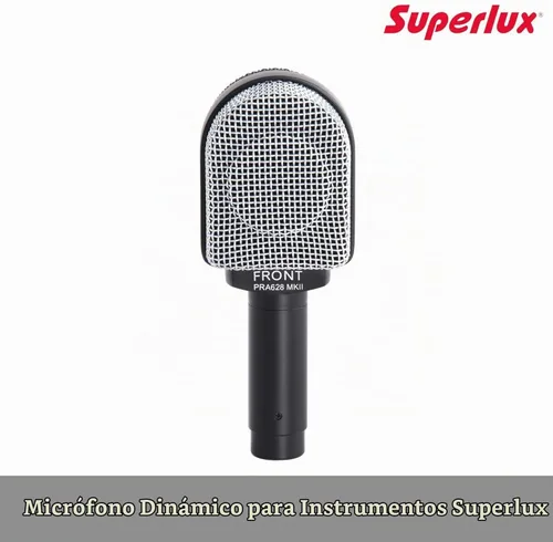 Vista 3 de Superlux PRA628MKII Micrófono de instrumento supercardioide