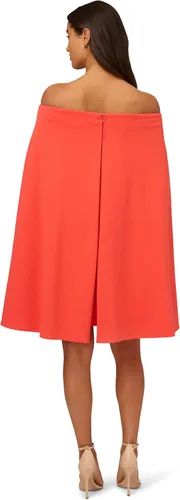 Vista 2 de Adrianna Papell Vestido de capa con hombros descubiertos para mujer