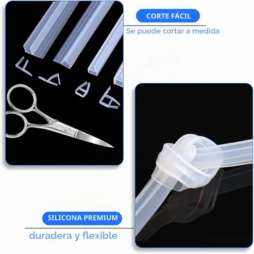Vista 4 de Shower Door Side Seal Strip, 39" F-Type, for 1/4" Glass