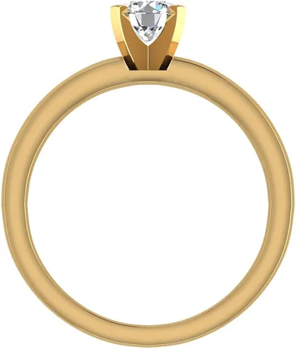 Vista 3 de Anillo de compromiso de diamante de corte brillante redondo de 12 quilate de peso total