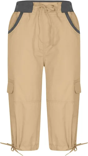 Vista 4 de Pantalones capri tipo cargo para mujer, ligeros, de secado rápido, atléticos, para verano, casuales, con bolsillos