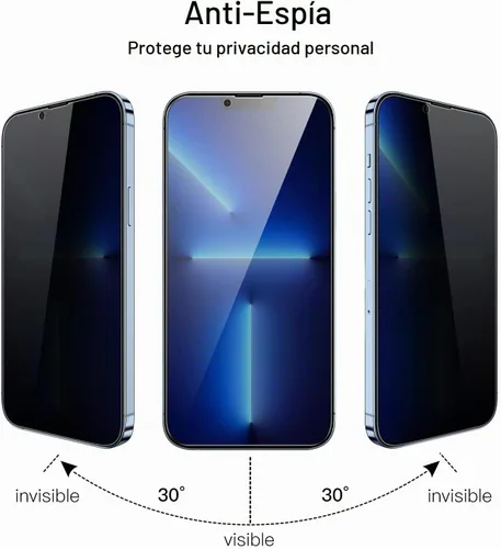 Vista 2 de JETech Protector de pantalla de privacidad para iPhone 13 Pro Max, paquete
