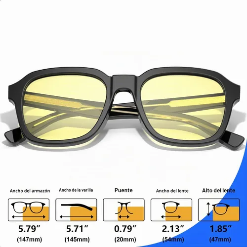Vista 6 de VISOONE Blue Light Blocking Glassees Woman Men Anti Eyestrain Negro
