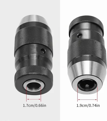 Vista 5 de 1/32" -1/2" JT33 Chuck MT2-JT33 Adaptador de portabrocas R8 Portabrocas sin llave