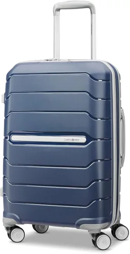 Vista 55 de Samsonite Freeform de carcasa rígida expandible con ruedas giratorias dobles, Negro