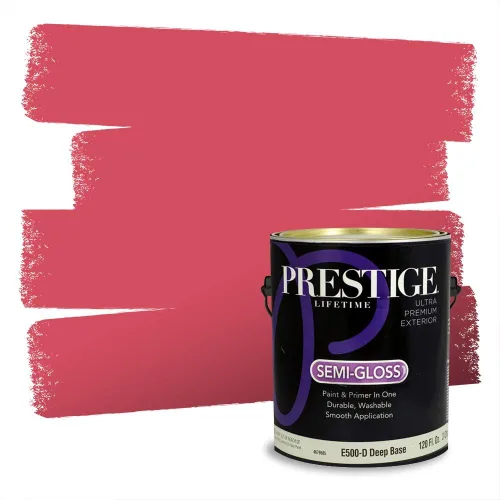 Vista 601 de Prestige Paints Pintura exterior e imprimación en uno, 1 galón, plano, coincidencia comparable de Valspar* Amber Rose*