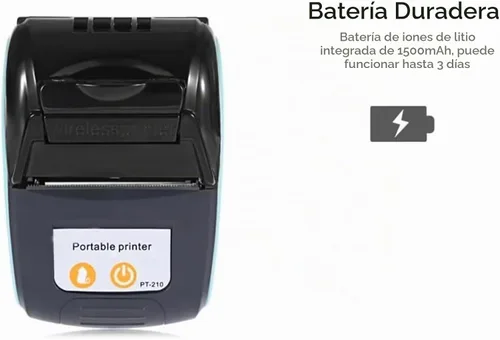 Vista 7 de No es compatible con iPhone iOS/IPAD/MAC, solo compatible con Android/Windows, impresora térmica Bluetooth de recibos de 2.283 in, mini impresora