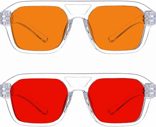 Vista 46 de Eyekepper Gafas de luz azul para hombre y mujer, paquete de 6 lentes Pilot Paquete de 6 color mezclado