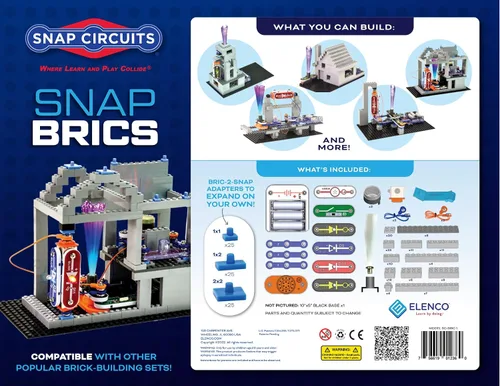 Vista 2 de Snap Circuits BRIC: Estructuras Kit de exploración de módulo y electrónica Más de 20 proyectos de matriz y módulo Manual de proyecto a