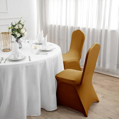 Vista 103 de Funda de elastano para silla, 12 unidades, fundas para silla, fundas para sillas de sala de estar, funda extraíble lavable y elástica para silla