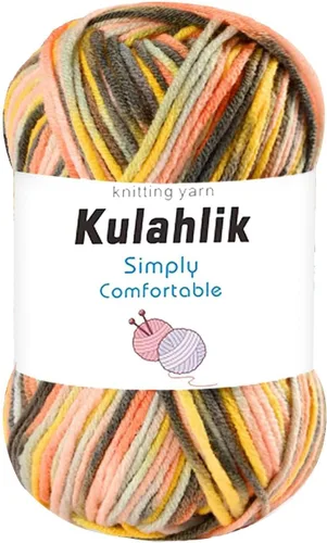 Vista 36 de 50g (1x50g) Hilo Acrílico para Crochet y Tejido, Hilo Degradado Colorido, 1 Rollo de Madejas, Hilo Acrílico Multicolor, Perfecto para Proyectos