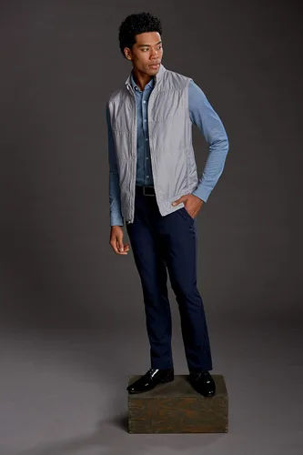 Vista 3 de Cutter & Buck Oxford de manga larga grande y alta para hombre
