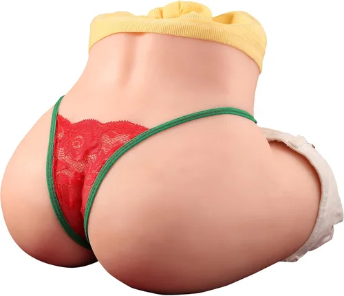 Vista 14 de Muñeca sexual de 11 libras, masturbador masculino con anal y vaginal, masturbador sexual realista de gran trasero blanco, muñecas sexuales, vagina