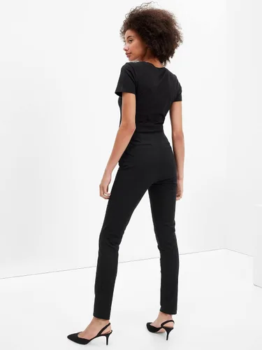 Vista 6 de GAP Leggings ajustados con cremallera al tobillo para mujer
