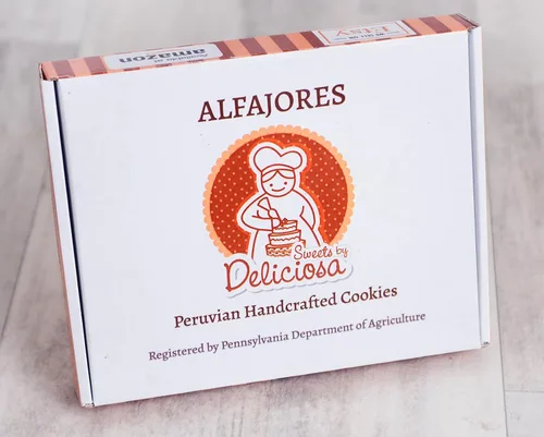 Vista 3 de Alfajores The Icing House - Sweets by Deliciosa - Caja de 12 galletas - Relleno de Dulce de leche