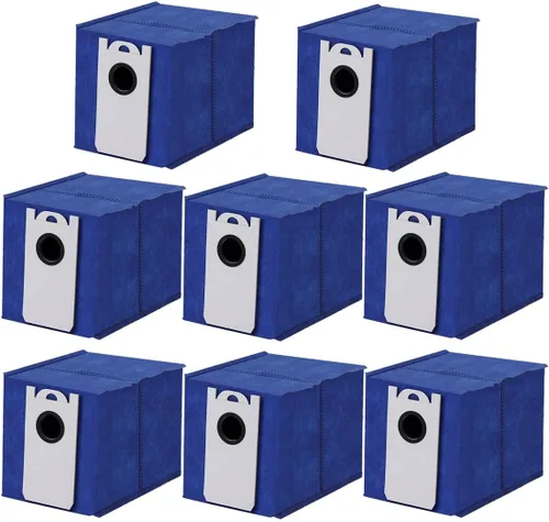 Vista 9 de Bolsas de polvo para bObsweep Dustin & Orb-i - Aspiradora robot de auto-vaciado – 3.5L Bolsa de vacío de filtración avanzada – Paquete de 4