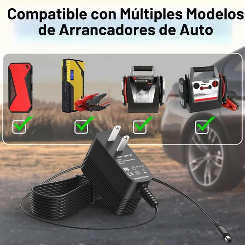 Vista 2 de Cable de alimentación de 15 V para cargador de arranque Gooloo Jump