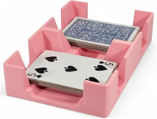 Vista 21 de Bandeja de plástico negro para cartas o carrito, no giratoria, fabricada en Estados Unidos Non-Swivel, Deluxe Plastic, Holds up to 2 decks, Does
