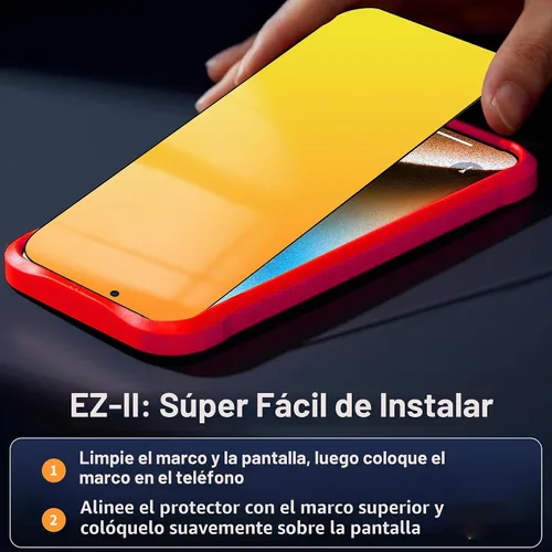 Vista 5 de Protector de pantalla de privacidad para iPhone 14/13/13 Pro (dorado) Anti-Spy vidrio templado degradado colorido efecto espejo cobertura completa