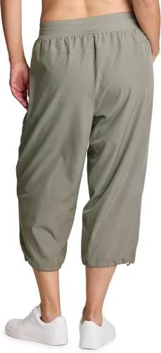 Vista 25 de RBX Active - Pantalón capri para mujer, talla grande, ligero, tejido, con cordón, estilo cargo