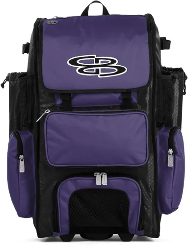 Vista 96 de Boombah Rolling Superpack - Bolsa para equipo de béisbol/sóftbol, varios colores, mango telescópico y capacidad para 4 murciélagos, versión
