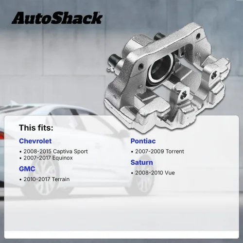 Vista 2 de AutoShack - Pinza de freno trasera derecha con soporte de repuesto para Saturn Vue Pontiac Torrent Chevrolet Captiva Sport 2007-2017 Equinox