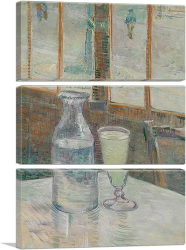 Vista 10 de ARTCANVAS Mesa de Cafe con Absinthe 1887 Lienzo de Vincent Van Gogh