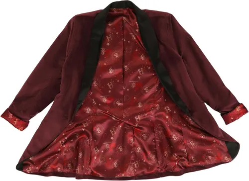 Vista 8 de Harry Potter - Blazer rojo de Gryffindor para mujer, con licencia oficial de Harry Potter, de gamuza sintética