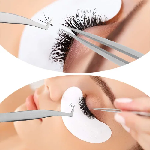Vista 15 de QUEWEL Extensiones de Pestañas Prehechas en Ventilador, Extensiones de Pestañas Prehechas 3D de 0.07mm de Grosor, Rizado C, 8mm de Volumen