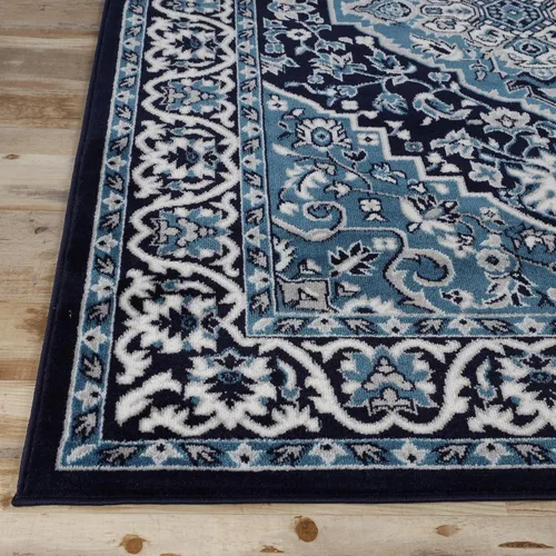 Vista 3 de BLUENILEMILLS Alfombra de pasillo de interior, respaldo de yute, alfombras tradicionales para sala de estar, cocina, oficina, dormitorio, decoración