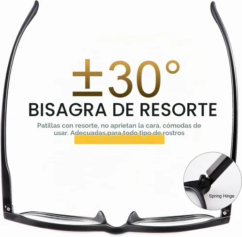 Vista 2 de Gafas de sol fotocrómicas de transición para hombres y mujeres con bisagra de resorte miopía miopía Anit UV Gafas de sol Negro