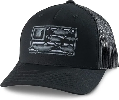Vista 38 de HUK - Gorra de camionero de malla para hombre con cierre a presión Gorra de pesca antirreflectante