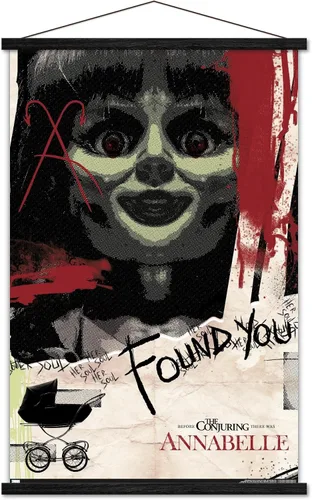 Vista 8 de Trends International Annabelle - Póster de pared de Found You, 14.725 x 22.375 pulgadas, versión enmarcada de madera de granero