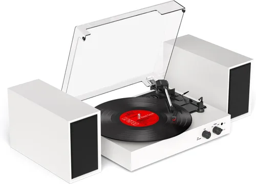 Vista 15 de Reproductor de discos de vinilo con 4+2 altavoces estéreo externos, negro
