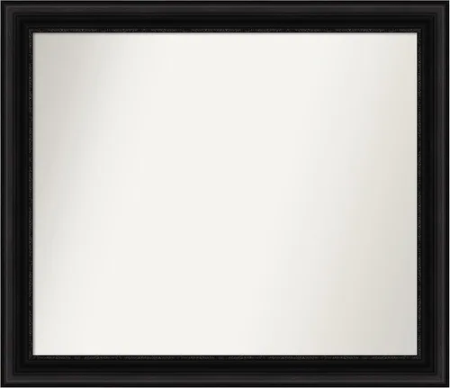 Vista 42 de Amanti Art Espejo personalizado, espejo de baño negro puente, espejo de pared o espejo de tocador de baño sobre el fregadero (26 x 26 pulgadas)