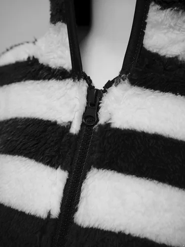 Vista 6 de JEATHA Chaqueta de forro polar con capucha para bebés y niñas con cremallera