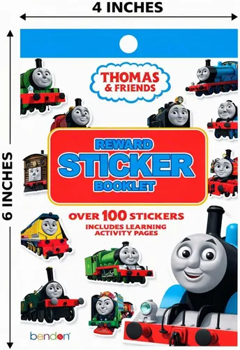 Vista 2 de Thomas and Friends - Bloc de calcomanías de recompensa, libro de calcomanías de actividades de Thomas y sus amigos, libro de actividades