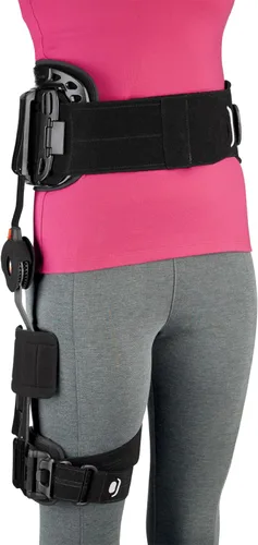 Vista 3 de Breg Soporte de cadera de alcance en T (pequeño derecho (24" - 31" cintura)) Hip surgery recovery for men & women, limits hip abduction and