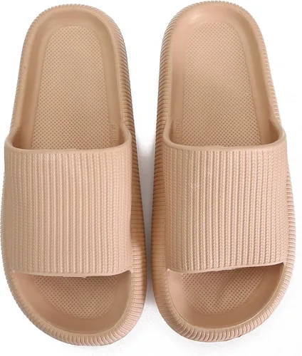 Vista 5 de sharllen Sandalias de nube para niños y niñas, pantuflas de casa, cómodas pantuflas de nube para niños, antideslizantes, para niñas, sandalias