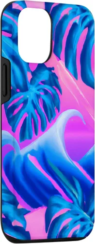 Vista 3 de iPhone 15 Hawaii Vaporwave Sunset Synthwave Hawaiian Case