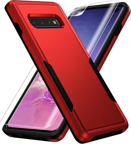 Vista 7 de Funda para Samsung Galaxy S10 Plus, con Protector de Pantalla [Probado contra Caídas de Grado Militar] Funda Protectora de Servicio Pesado