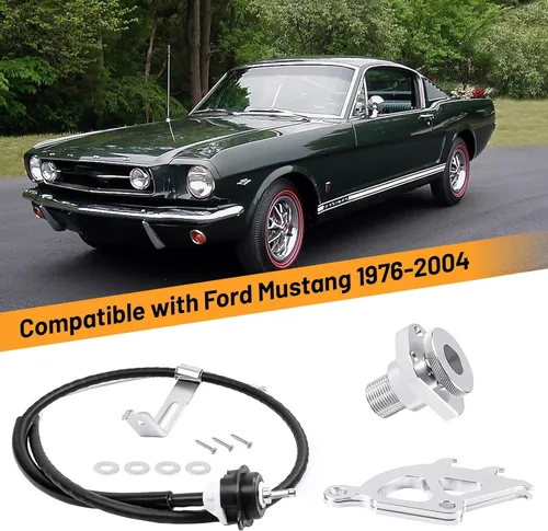 Vista 2 de Kit de cable cuadrante de embrague para Ford Mustang Endxedo 1996-2004 Kit de ajustador de firewall cuadrante de embrague de aluminio con triple