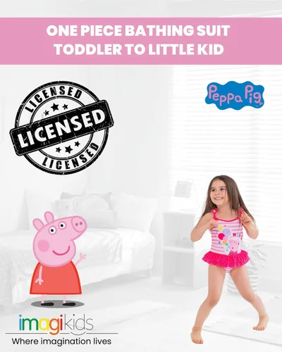 Vista 2 de Peppa Pig Traje de baño de una pieza para niñas pequeñas