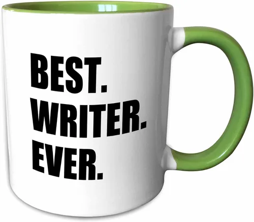Vista 7 de 3dRose Taza de café, tamaño – 11 oz – Best Writer Ever divertido regalo de orgullo de trabajo para el mejor trabajador de escritura del mundo