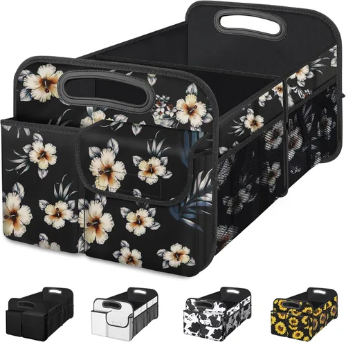 Vista 18 de Femuar Organizador de maletero de gran capacidad, accesorio impermeable para coche, antideslizante, plegable, adecuado para todos los vehículos