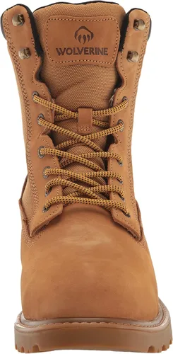 Vista 2 de Wolverine Botas de trabajo impermeables con aislamiento térmico para hombre de 8 pulgadas, Marrón