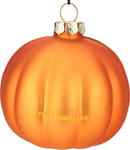 Vista 5 de Tree Buddees Jack-O-Lantern - Adorno de cristal soplado para Halloween, Acción de Gracias, Navidad