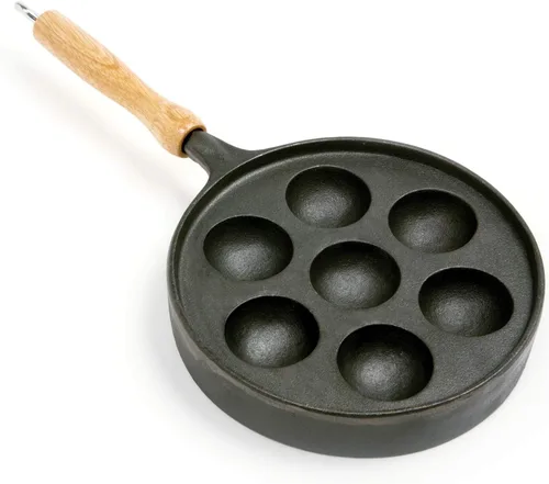 Vista 7 de Norpro Sartén Deluxe Munk Aebleskiver 8.5 pulgadas de diámetro y 2 pulgadas