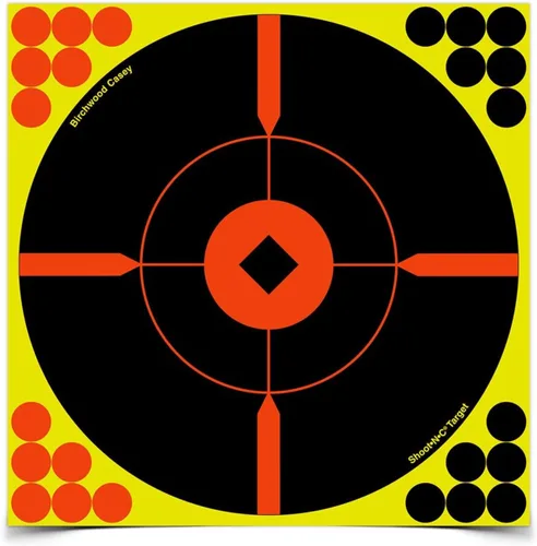 Vista 2 de Birchwood Casey Shoot•N•C 8" Crosshair Bullseye Paper Shooting Target