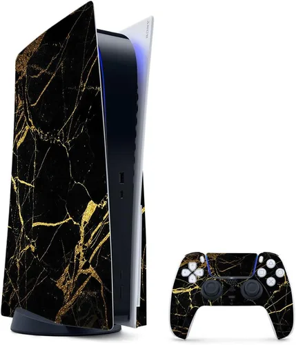 Vista 59 de MightySkins - Skin para juegos para PS5 / Playstation 5 Bundle – Mármol ámbar Envoltura protectora de vid Fácil de aplicar y cambiar